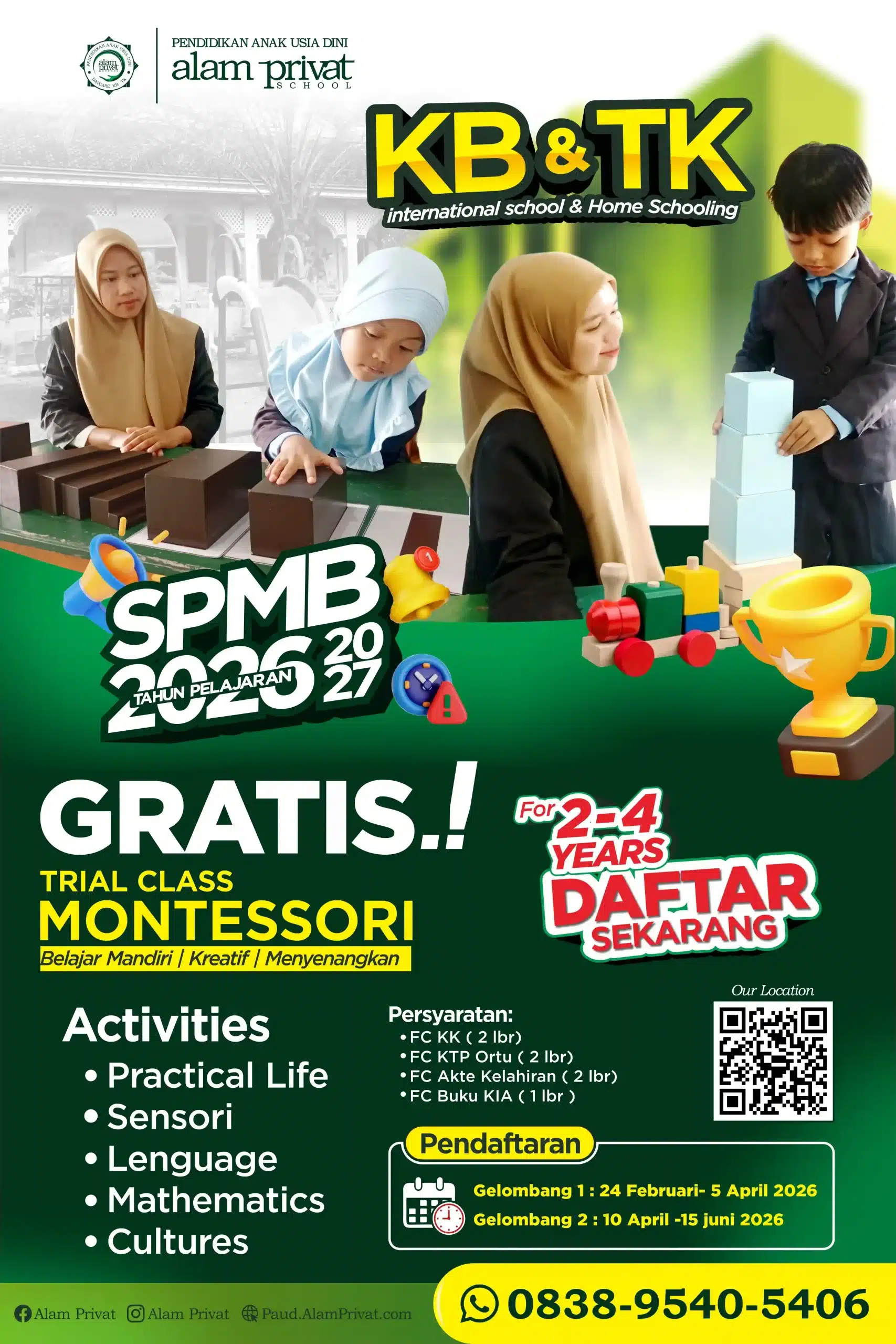 KB TK Alam Privat 12 Trial Kelas Montessori_Green