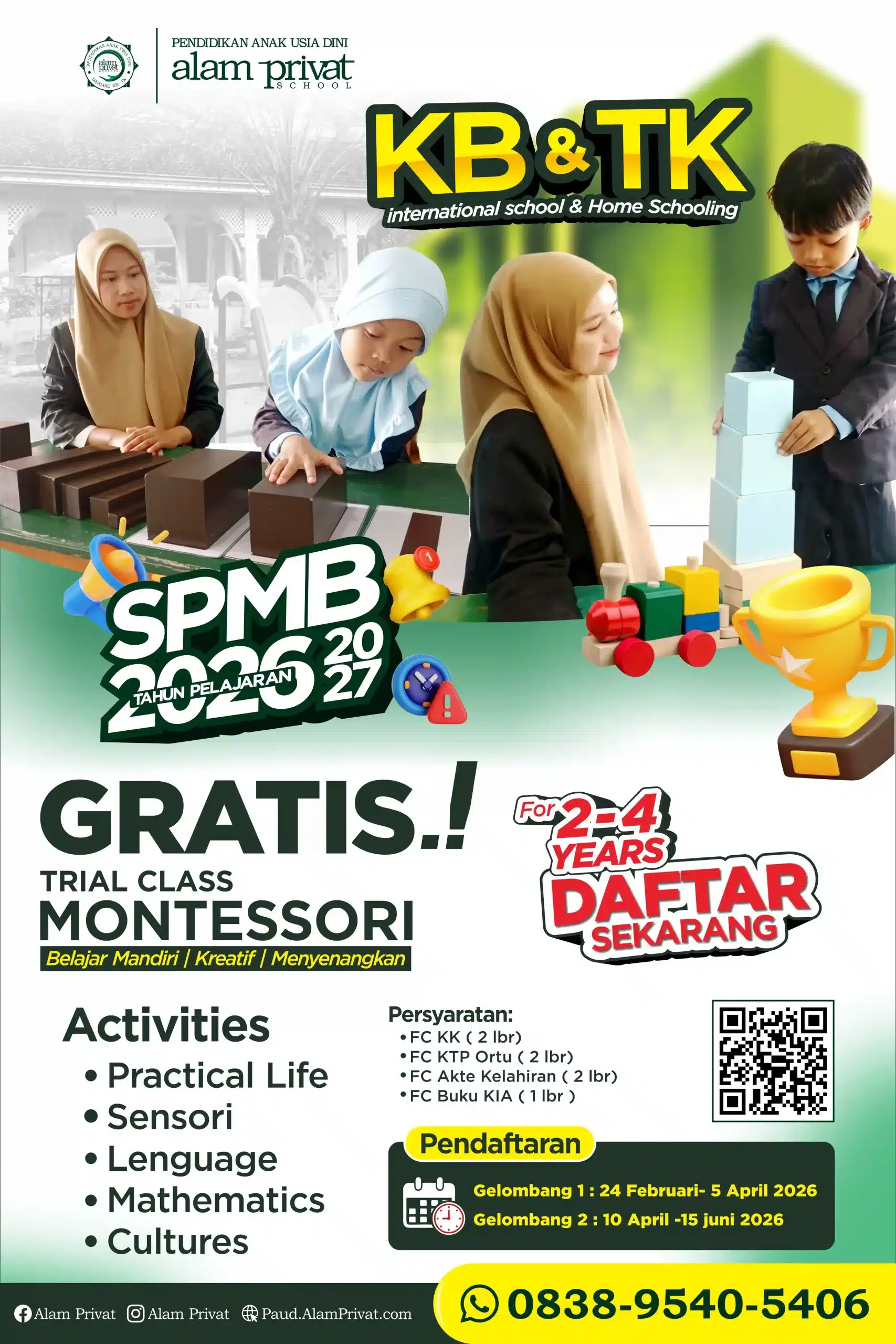 KB TK Alam Privat 11 Trial Kelas Montessori_White